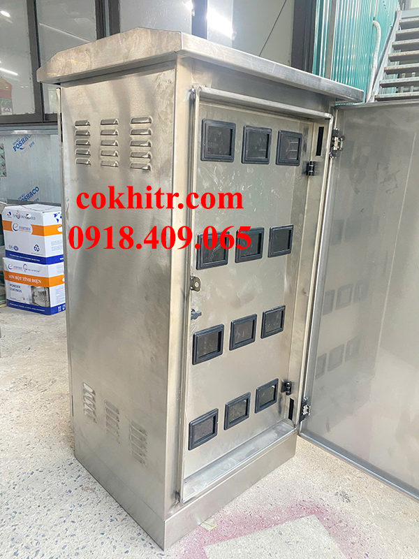 Tủ điện inox 304 kích thước 1200x600x350x1mm