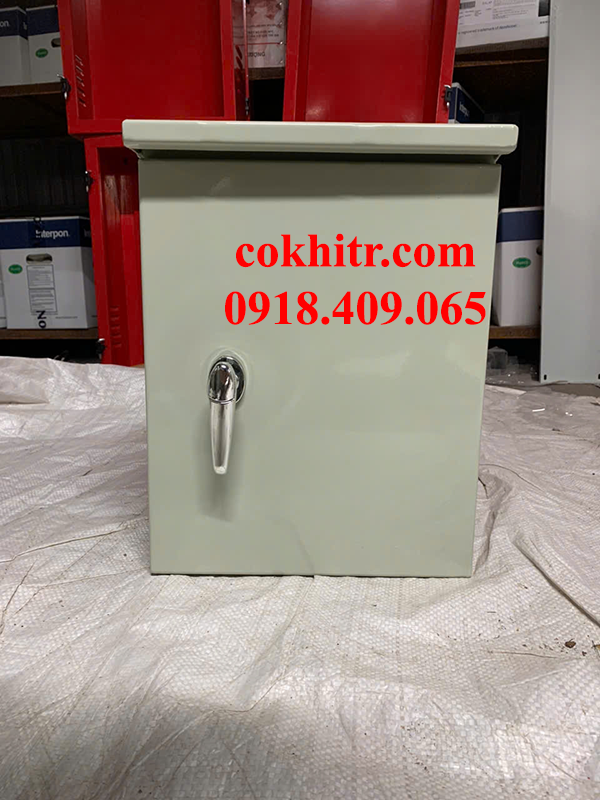 Tủ điện ngoài trời 2 lớp cánh 400x300x200x0.8mm giá rẻ